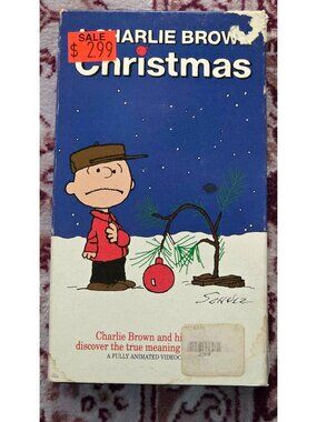 A Charlie Brown Christmas (VHS, 1997 Slipcover) Christmas Classic Shell Gas Logo